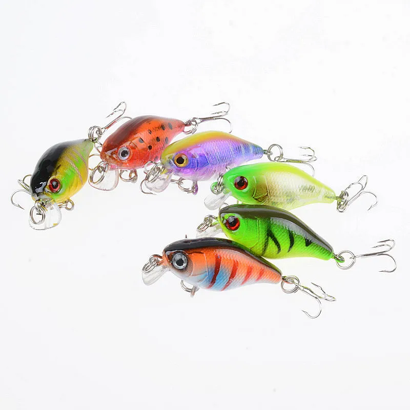 Señuelo de Pesca de pececillos, cebo duro de agua superior, Wobbler Jig, Crankbait, carpa a rayas, aparejos de Pesca Swimbait, 43mm, 4,4g, 1 piezas - imagen 4