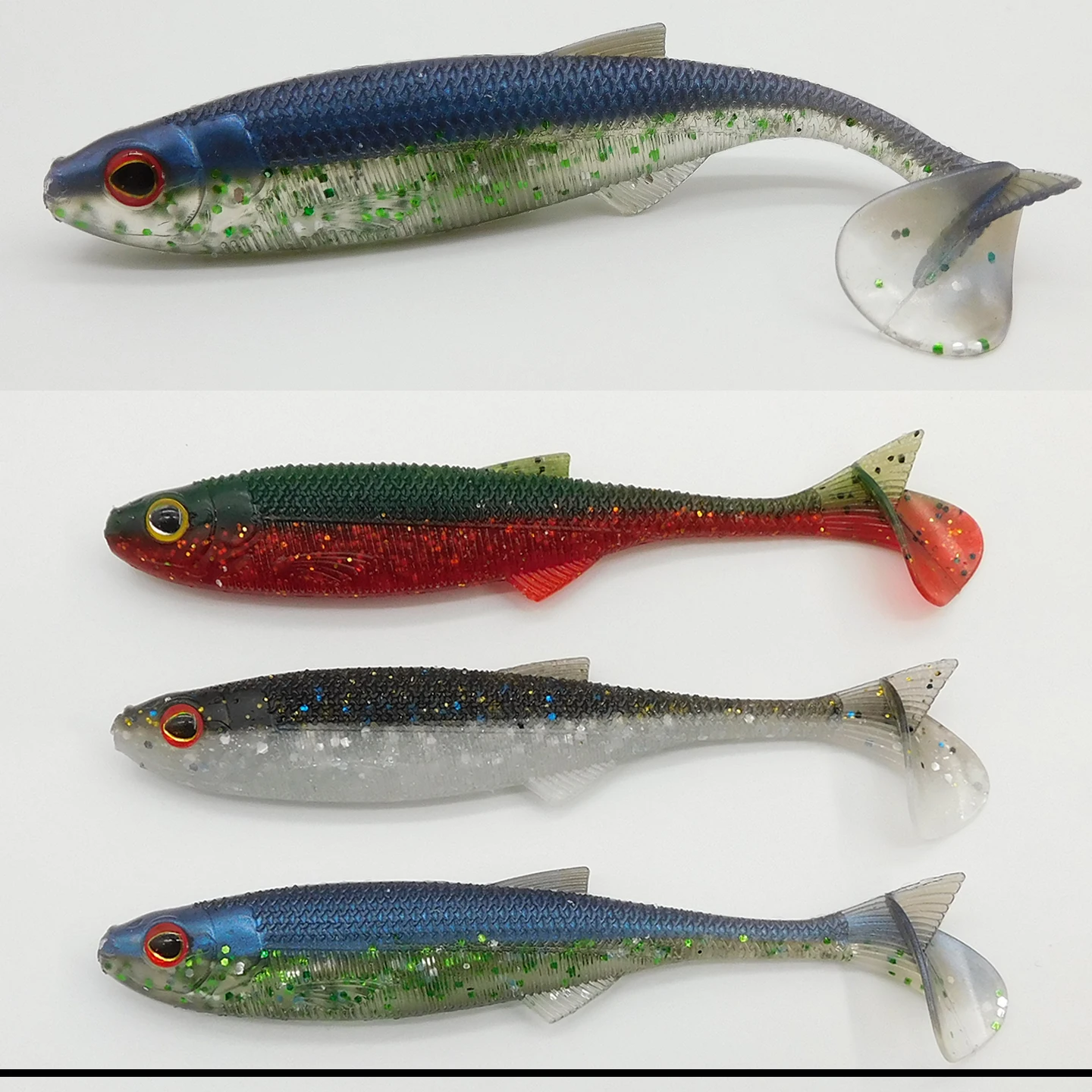 KESFISHING nuevo señuelo de pesca acción Shad 100mm isca cebo suave artificial para Lucio perca zander pesca - imagen 4