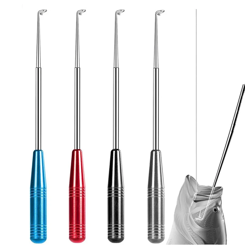 Removedor de anzuelos de pesca, Extractor de seguridad de aleación de aluminio, dispositivo de desacoplamiento rápido para herramientas de pesca, aparejos de pesca portátiles - imagen 5