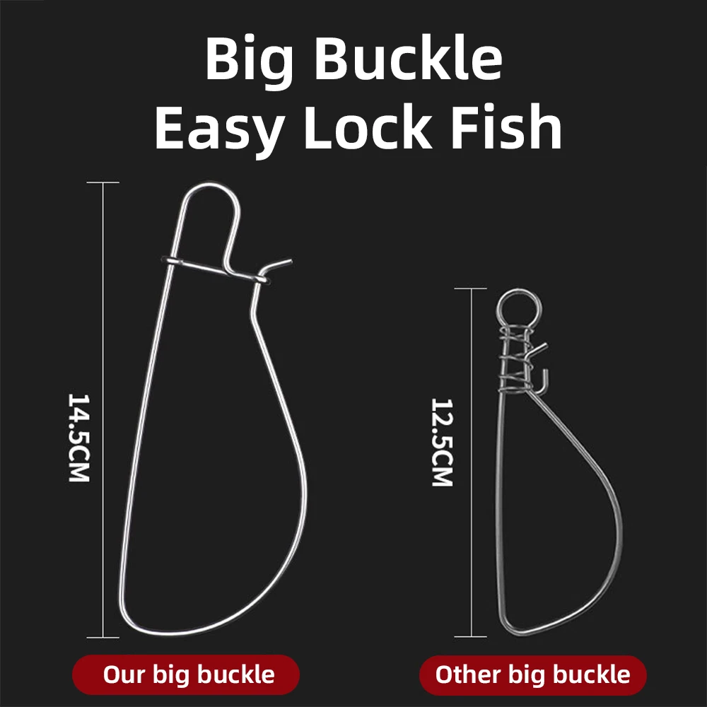 NUNATAK-Botón de pesca de acero inoxidable con forma de pez vivo, botón de pesca de Metal caliente, 3 colores, 7/10 botones, aparejos de pesca de aleación de aluminio - imagen 5