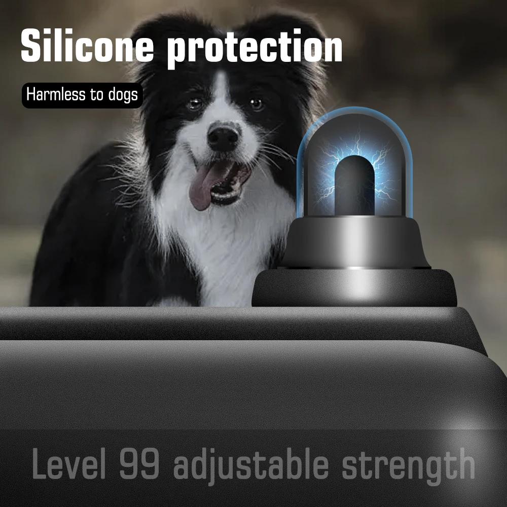 Collar de entrenamiento para perros Pupopan con control remoto IP67 Collar E impermeable para entrenamiento de perros con modos de luz y pitido vibratorio de choque - imagen 2