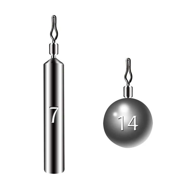 ZYZ 40 unids/caja juego de plomos de pesca 3,5g 5g 7g 10g 14g colgante Anti-colgante mar o agua dulce aparejos de pesca de tiro de gota - imagen 3