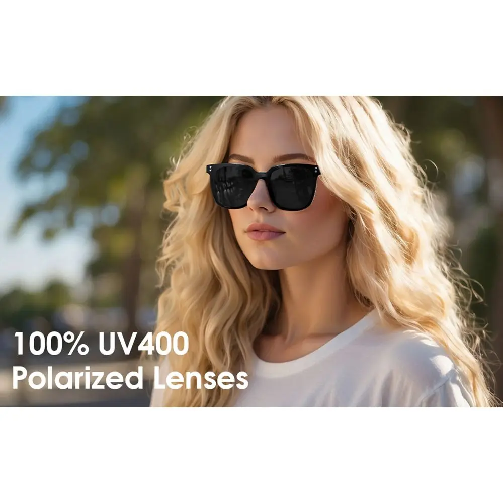 Lentes intercambiables magnéticas, gafas de Audio inteligentes, altavoces integrados, luz azul, gafas Bluetooth, recargables, llamadas telefónicas claras