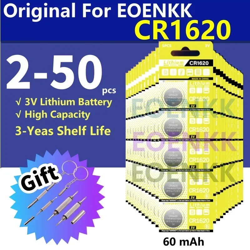 CR1620 Batería Litio – Compatible con Reloj, Llavero y Juguetes - imagen 3