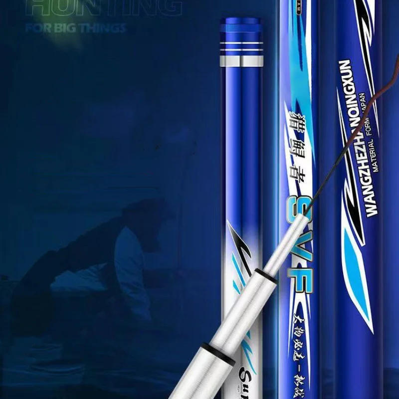 Caña de pescar ultraligera de carbono, aparejos de pesca de caña de pescar, superligera, telescópica, 3,6-9m, 8H, 10H - imagen 2