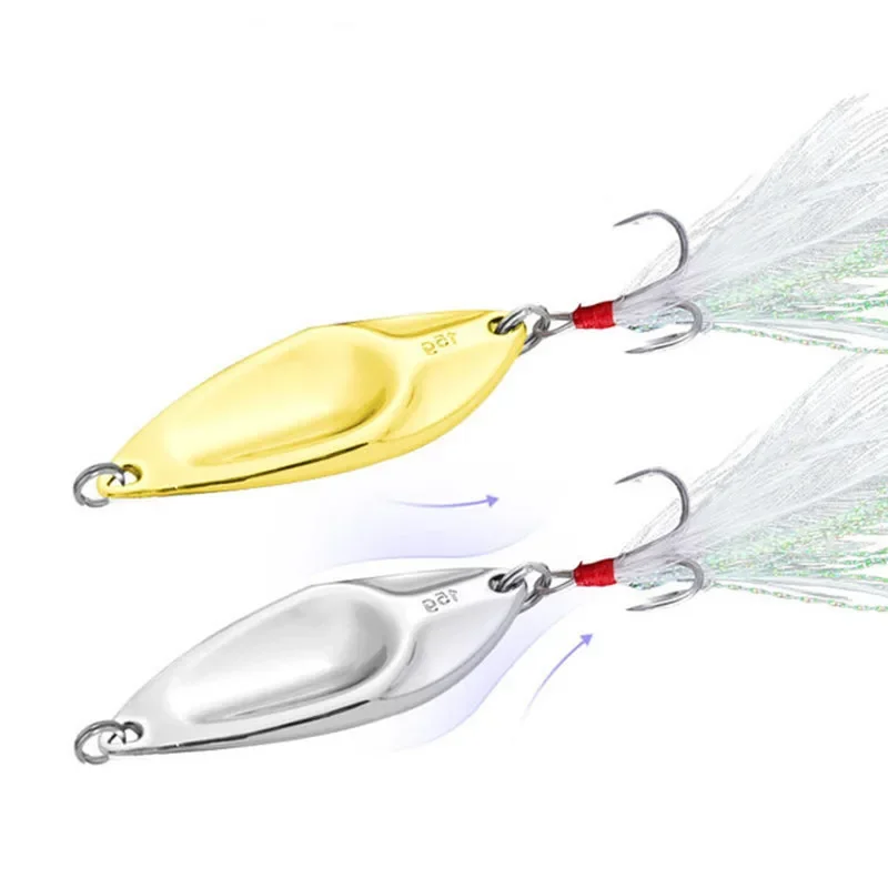 1 unidad de cebo giratorio oscilante de Metal VIB con vibración Spinner cuchara Jig Señuelos de Pesca 5g 10g 15g cebos duros artificiales lentejuelas señuelo de Pesca