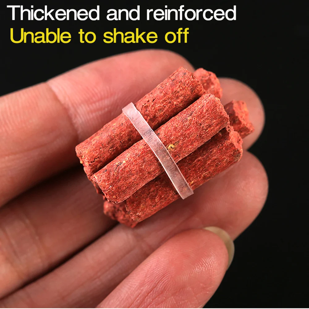 MNFT 1 botella de 30g de pesca gruesa, bandas de cebo de bola de silicona transparente, tamaño grande - imagen 5