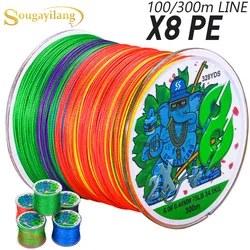 Sedal trenzado Sougayilang X8 16‑75 lb para agua dulce y salada