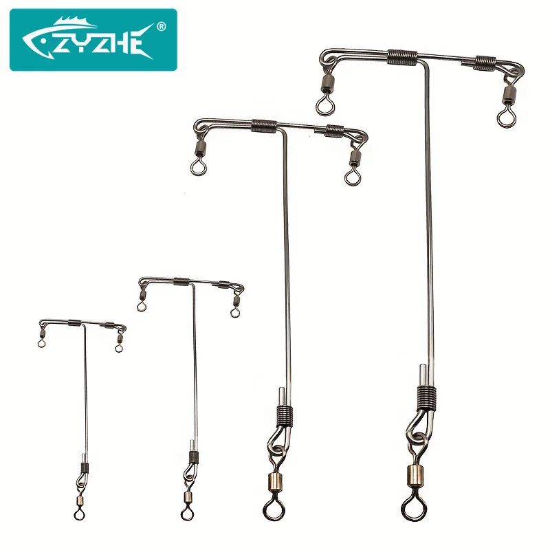 ZYZ-barras esparcidoras en forma de T para pesca en el mar, herramienta de conector de aparejos de pesca de acero inoxidable de alta resistencia, 20/30/40/50CM, 1 ud.