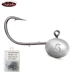 Jig Head Doble con Púas Takedo HG31 para Lubina y Bagre