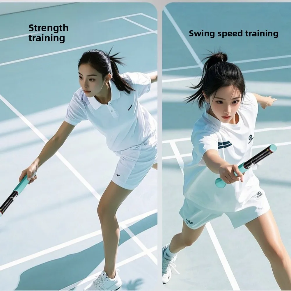 Verstelbare Badminton Racket Swing Trainer Professionele Single Person Swing Hulpapparatuur Whipping Power Trainer - imagen 2