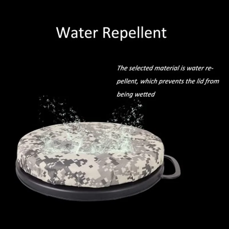 F Aventik-Tapa de asiento de cubo de 5 galones, tela repelente al agua/resistente al agua, diseñada para caza, pesca, Camping, jardín, garaje - imagen 2