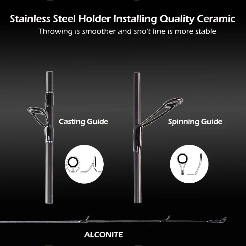Mavllos Resolute Light BFS caña de fundición señuelo 0,8-7g línea 2-6lb Toray 30T punta sólida rápida caña giratoria de pesca de lubina de carbono - imagen 5