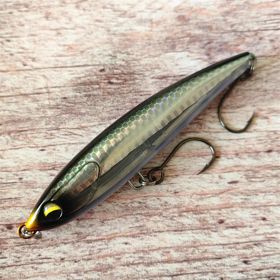 MUKUN-Señuelos de Pesca de lápiz que se hunden, cebos duros artificiales Wobbler de fundición larga, señuelo de pesca de agua salada de invierno, 105mm, 30g - imagen 3