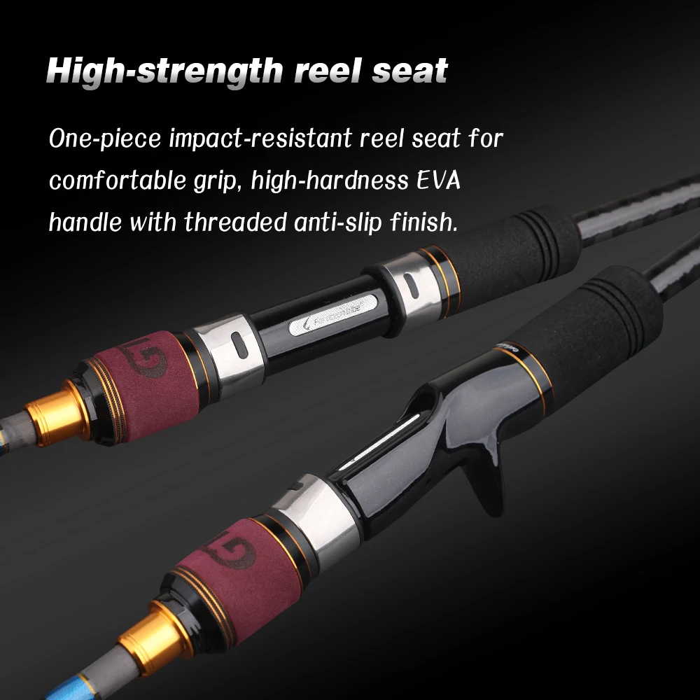 Caña Slow Jigging Predator 6.5 pies Carbono MH 3 secciones para barco - imagen 3