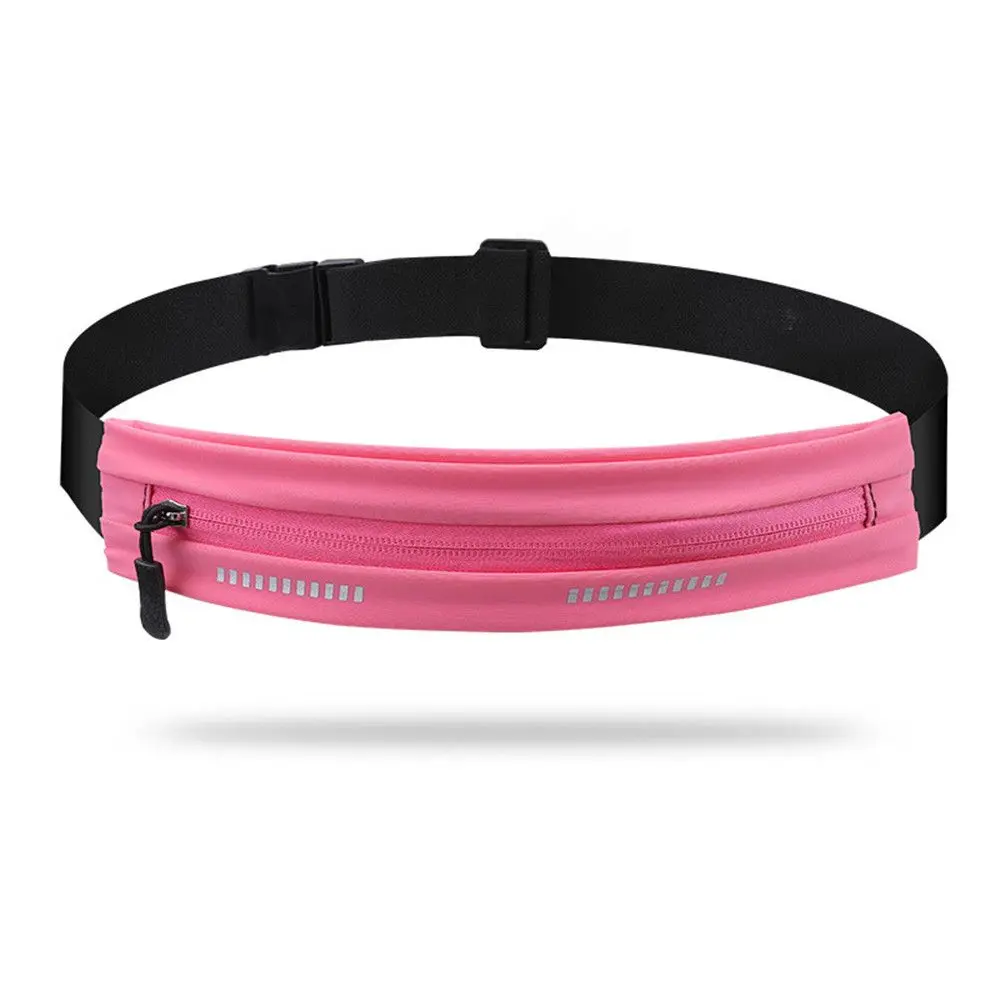 Compacto y elegante Esta bolsa de cintura rosa es perfecta para los elementos esenciales sobre la marcha