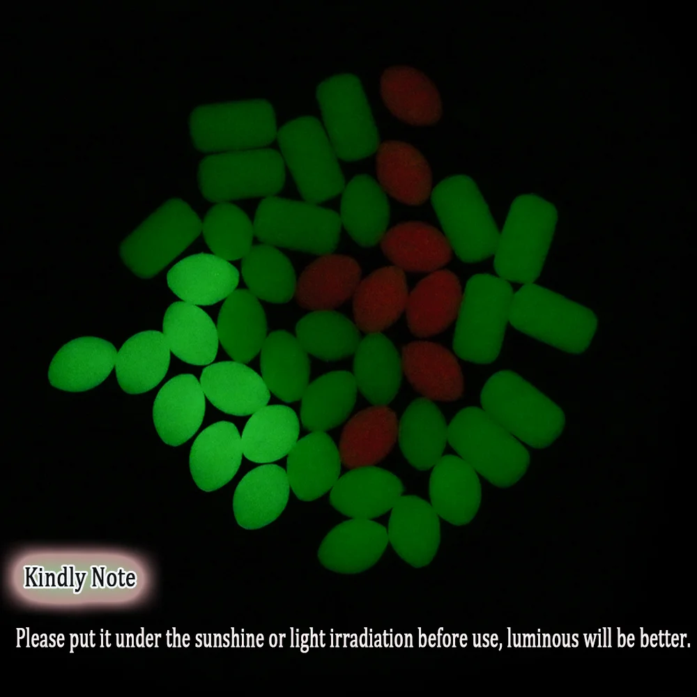 Cuentas blandas/duras de 1000/3000 piezas, brillo ovalado/cilíndrico, tope de pesca, Sabiki Rigs, aparejos de Terminal de señuelo de pesca en el mar - imagen 5