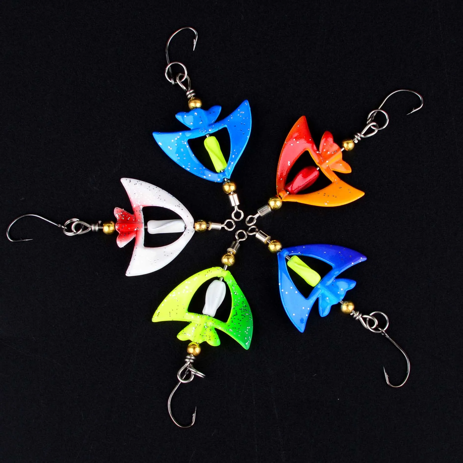 5 uds cebo giratorio cuchara de Metal Señuelos de Pesca Spinnerbait perca trucha cuchara giratoria cebo duro giratorio - imagen 5