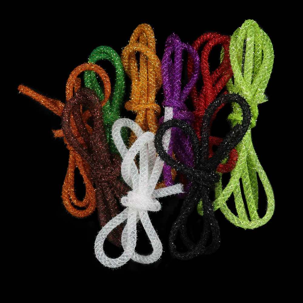 Wifreo-tubo trenzado de Mylar de 8mm para atar moscas, materiales corporales para bricolaje, agua salada, Minnow, Streamer, tubo de moscas - imagen 2