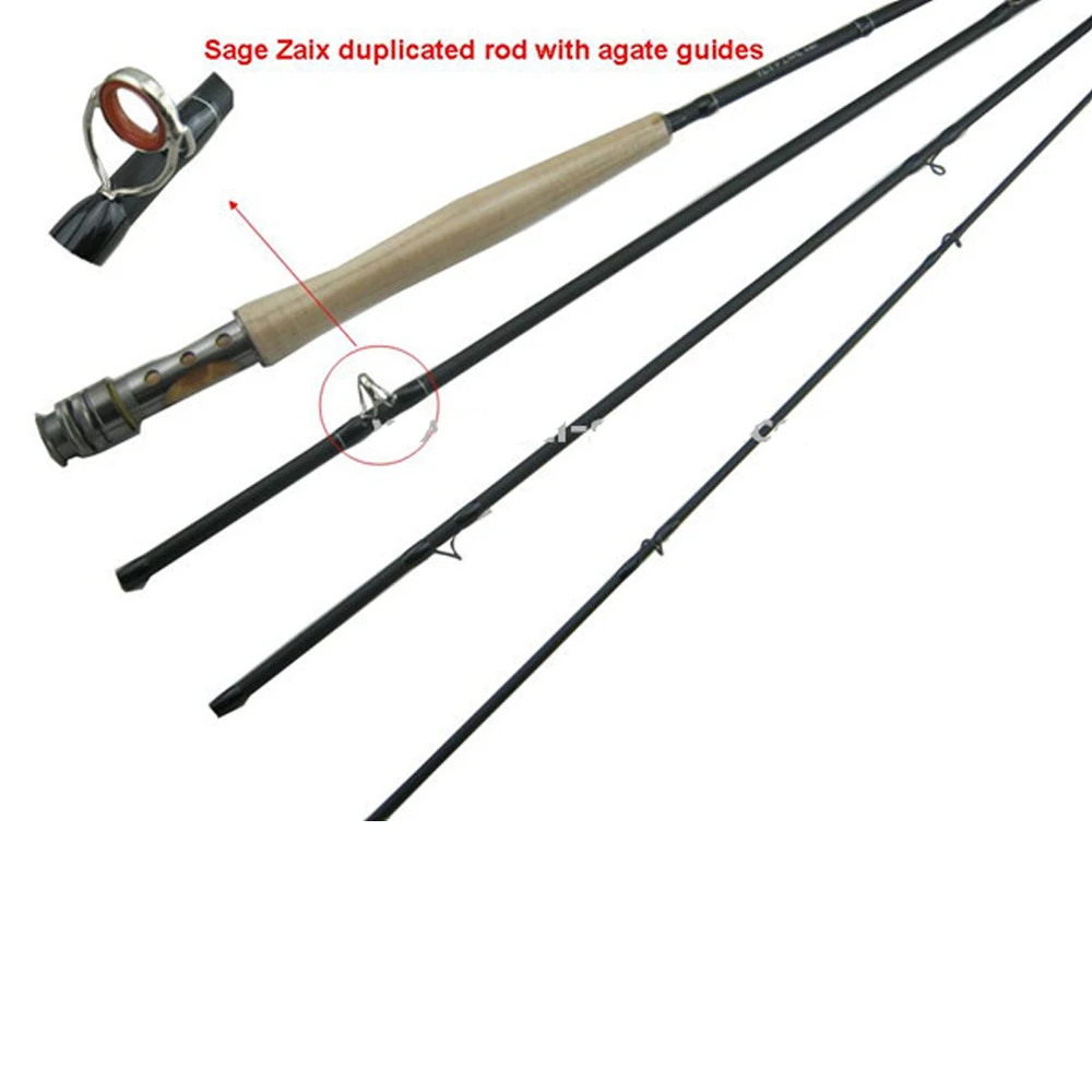 Caña de pescar de carbono de acción rápida, mango de corcho, acabado negro mate, salvia Zaix Action, 30T, 40T, 9 pies, LW6, AAA, Portugal - imagen 2