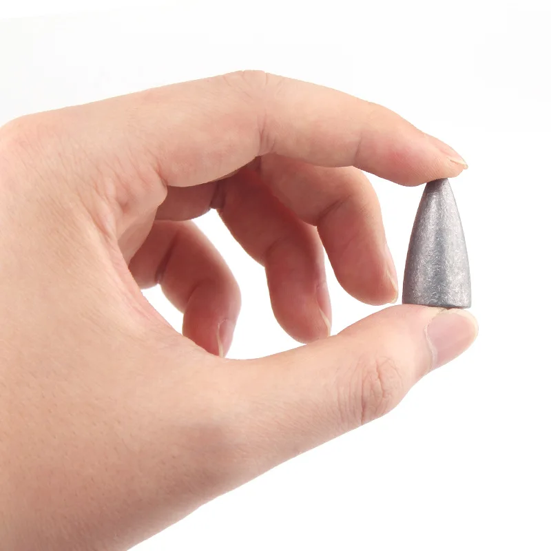 Plomos de plomo en forma de bala, 5 piezas, 1,8g, 2,5g, 3,5g, 4,5g, 6,5g, 10g, accesorios de aparejos de pesca de fundición - imagen 5