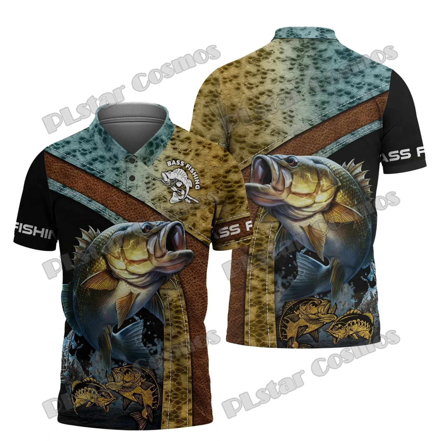 PLstar Cosmos Polo de pesca 3D estampado para verano - imagen 3