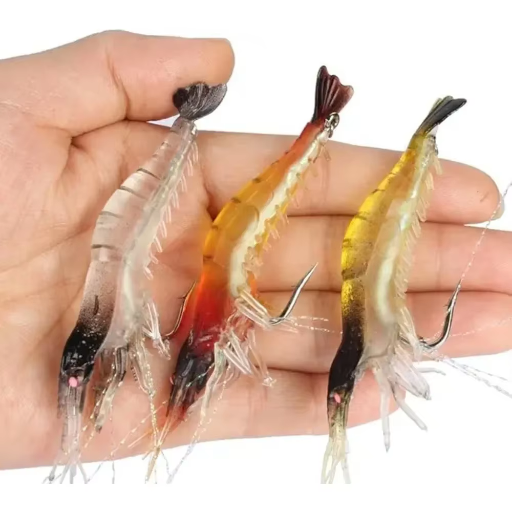Goture Jig Head Swimbait de vinilo camarón – Señuelo pesca lubina - imagen 3