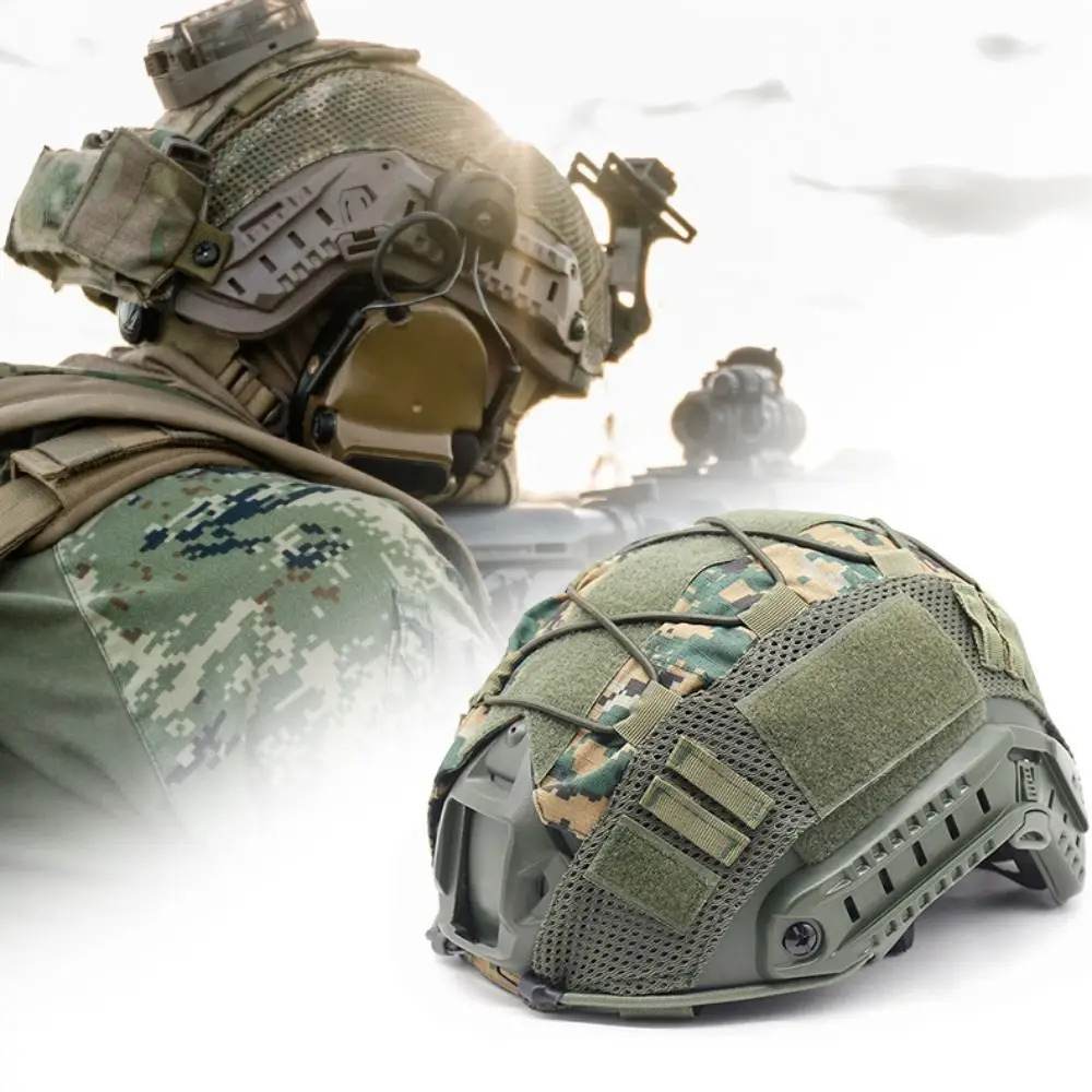 Nuevo Funda de nailon para casco, gorro de tela de talla única, funda para casco de Paintball, - imagen 5