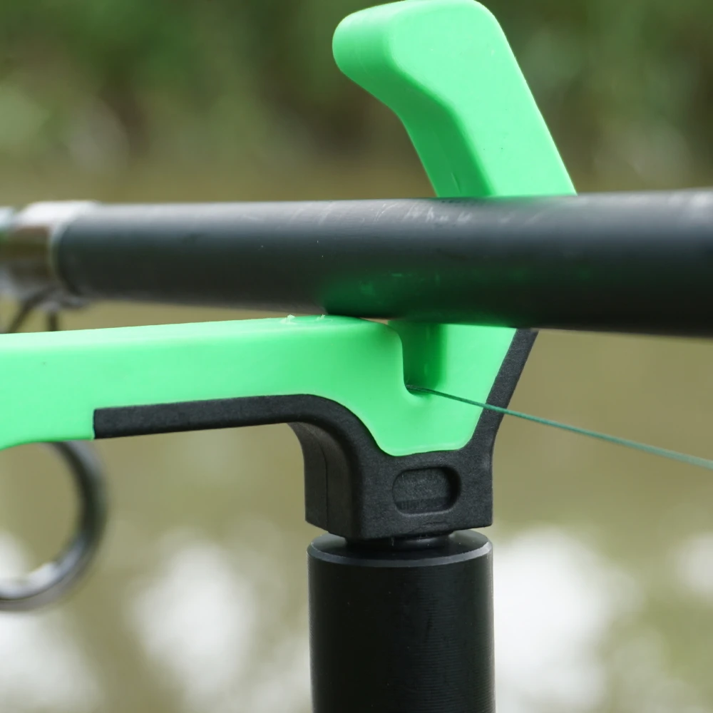 Hirisi, 1 pieza, cabezal de descanso para caña de pescar de carpa, palos para banco de pesca, barra de zumbido, alimentador, cabezal de apoyo para caña, aparejos de pesca AC204 - imagen 5