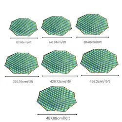Cubierta impermeable para trampolín con protección solar y dosel