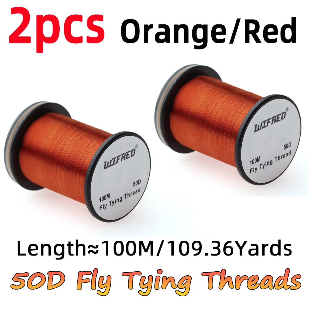 2pcs Orange I Red