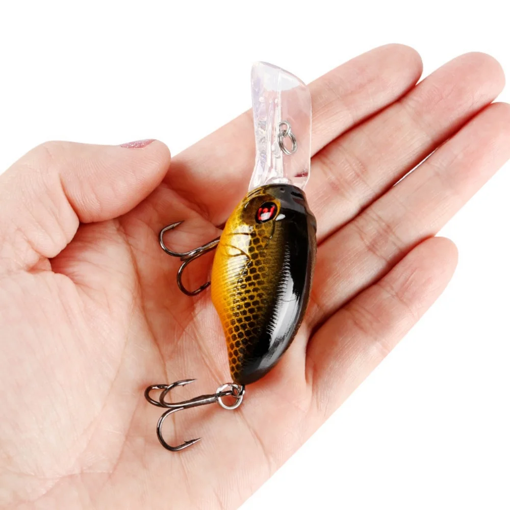 Señuelos de Pesca Crankbait, Wobblers, ojos 3D, 7,5 cm, 11,5g, cebo duro de lubina de plástico Artificial, aparejos de Pesca de carpa, 1 ud. - imagen 5