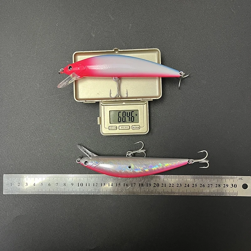 Señuelo de pececillo de hundimiento pesado, 67g, 140mm, cebos artificiales de lubina, Pesca de mar de fundición larga, Wobbler Swimbait para agua dulce y de mar - imagen 5