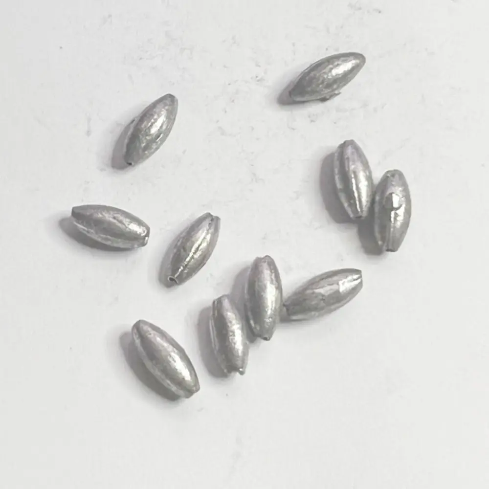Plomos de plomo en forma de oliva para pesca de carpa, peso de 100g-4g, 20/40/60/80/0,4 piezas - imagen 2