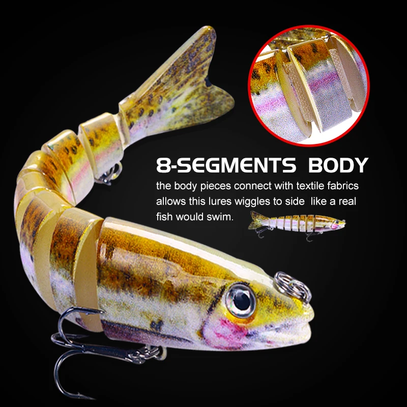 Crankbait hundimiento lento Wobbler realista para pesca - imagen 2