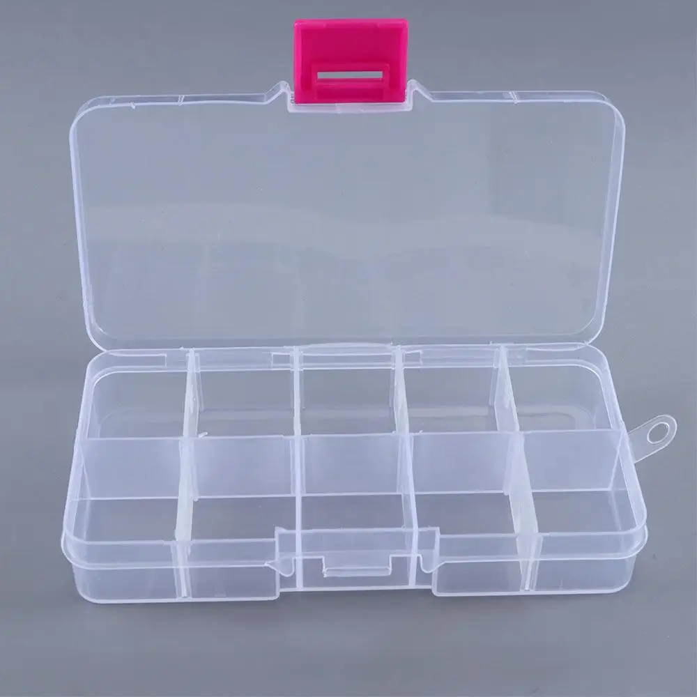 Organizar sus herramientas y suministros con esta caja clara de almacenamiento de plástico multiparticomento