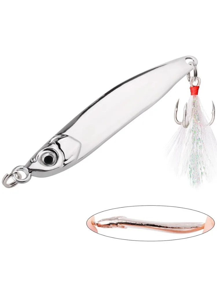 Señuelo de pesca flotante tipo PILOTO con acabado de cobre chapado