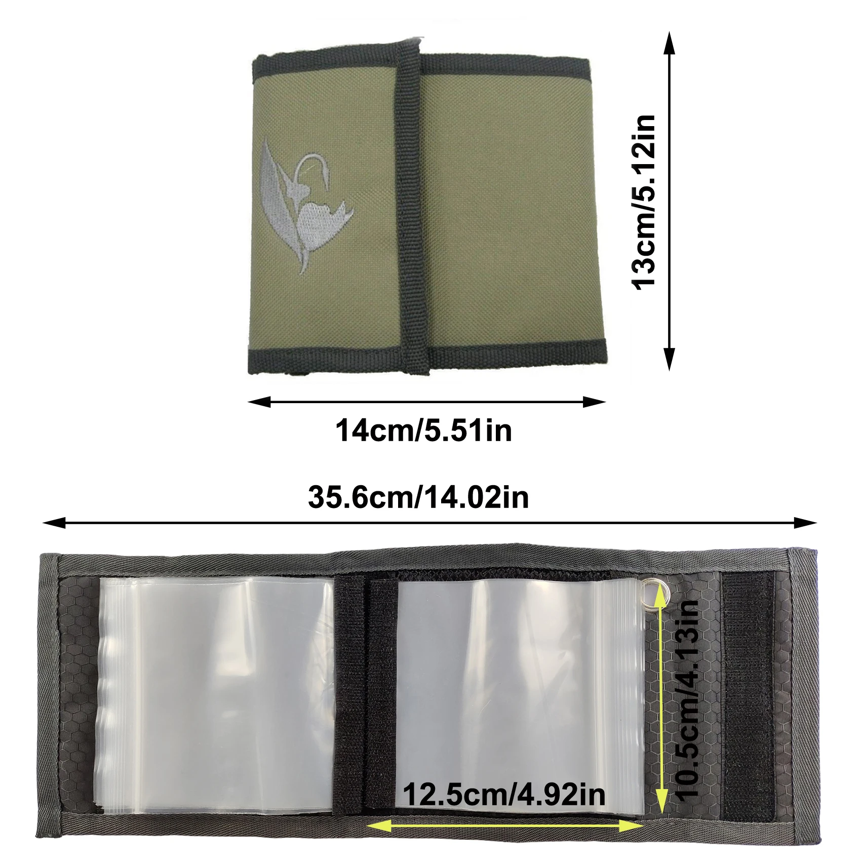 Aventik-carpeta de aparejos de pesca con 10 bolsillos, líder de pesca con mosca, línea Tippet, funda líder, almacenamiento Tippet, paquete de pesca con mosca - imagen 3
