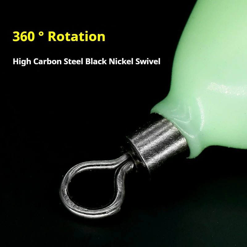 30g 60g 75g 112g 131g 150g plomo luminoso gotas de agua pesas de plomo con pesca giratoria accesorios de pesca de mar - imagen 4