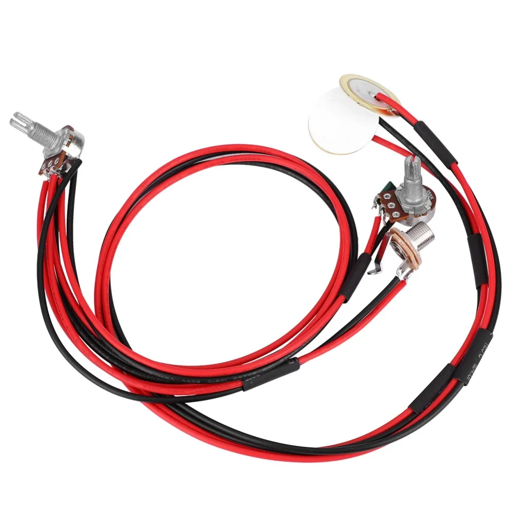 ​ Pastilla piezoeléctrica Jack de 6,35 mm ​ ​ Con control de volumen/tono ​   Pastilla de instrumentos acústicos ​ ​ Transductor piezoeléctrico ​ ​ Configuración precableada ​ ​