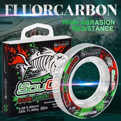 Sougayilang Línea Fluorocarbono Baja Ductilidad Alta Sensibilidad