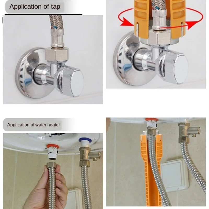 Llave sanitaria multifuncional para suelo pélvico, manguito principal, desmontaje de grifo, tubo, fregadero, solo herramienta de instalación sanitaria - imagen 5
