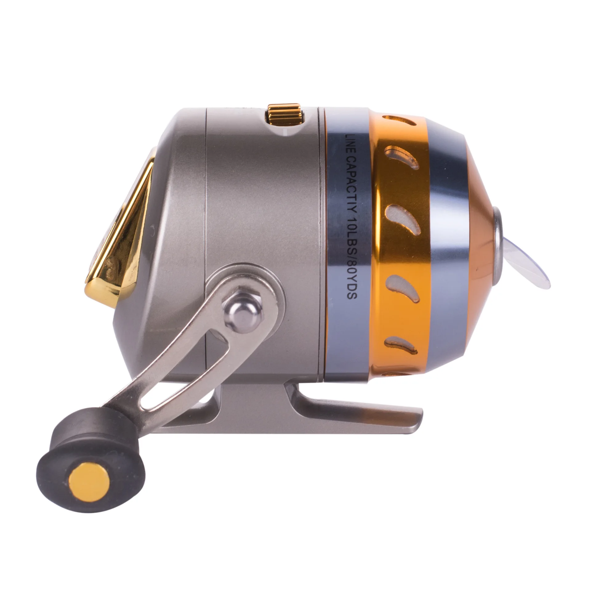 Carrete de pesca de tirachinas, rueda de mano giratoria, carrete cerrado de caza al aire libre con línea - imagen 2