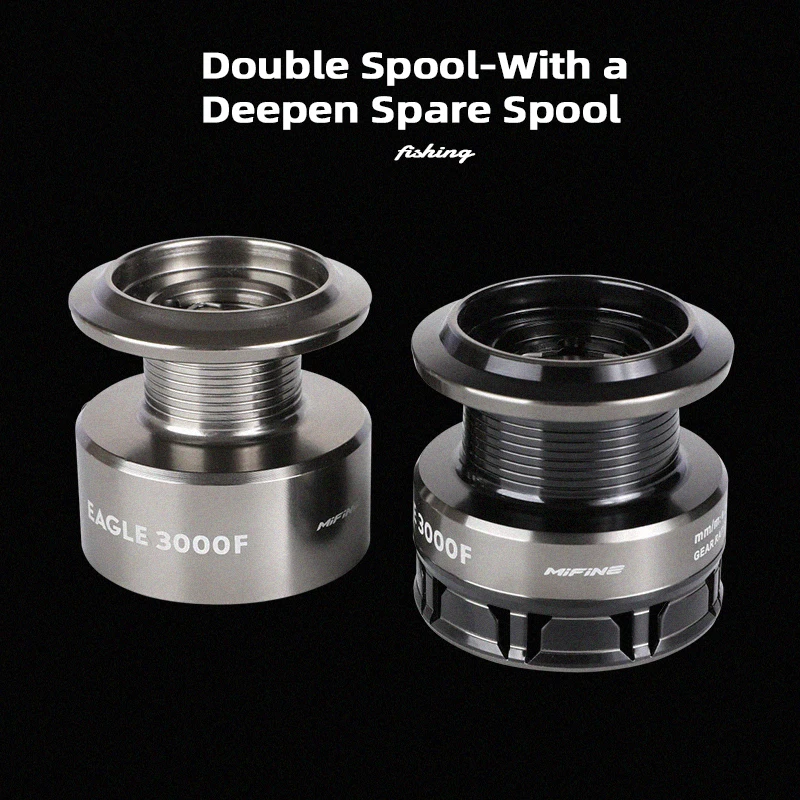Carrete de pesca MIFINE-EAGLE, relación de engranaje 5,2: 1 5 + 1BB, tamaño 2000-4000, carretes de jigging giratorios ligeros, agua salada, agua dulce - imagen 3