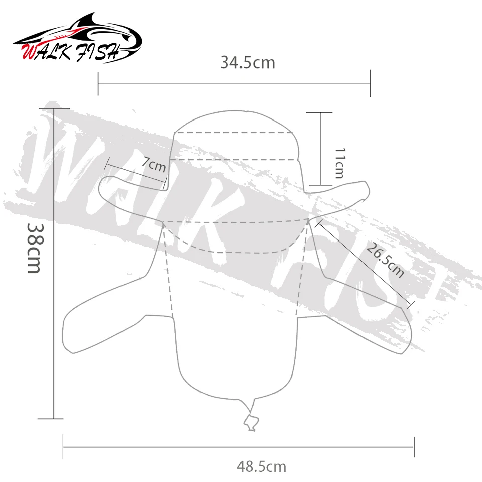 WALK FISH-Sombrero de protección UV de secado rápido, sombrilla transpirable, multiusos, escalada al aire libre, pesca, gorra de protección solar - imagen 2