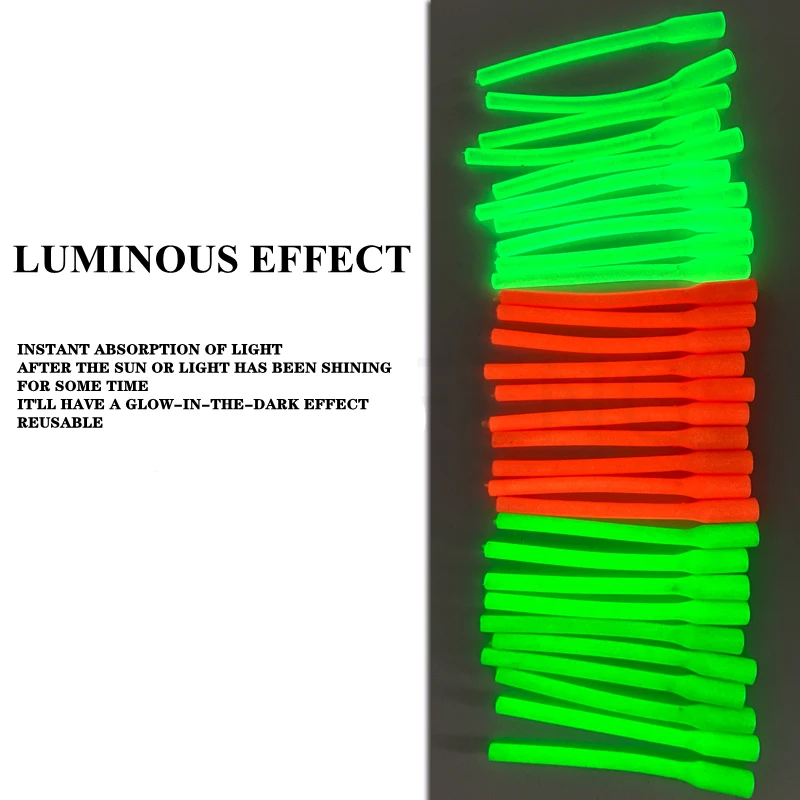 ZYZ-tubo luminoso para pesca en agua salada, 7,5 cm, antimordida, antienredos, gancho para atar, accesorios, herramienta de ayuda para aparejos de pesca, 10 Uds. - imagen 4