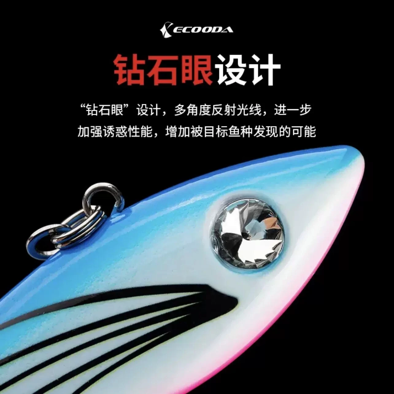 ECOODA buceo Attacke hundimiento duro VIB 92g 13,5 CM Deep Sea Wobbler Stickbait cebo Artificial atún GT señuelo de pesca - imagen 3