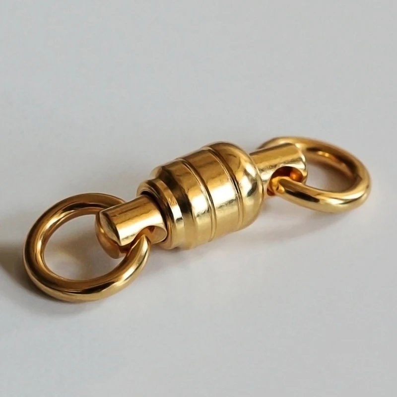 Conector de pesca de alta resistencia, rodamiento de bolas de acero inoxidable, giratorio con dos anillos sólidos soldados, accesorios de pesca, 200 Uds. - imagen 5