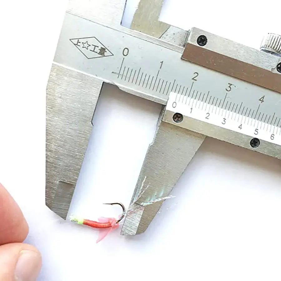 Plataformas de cebo de pesca Sabiki, paquete de 3 8-15 #   Ganchos de cuerda de frijol luminosos, Wobbler de pesca de piel roja, aparejos que brillan en la oscuridad con mosca oceánica y agua salada - imagen 2