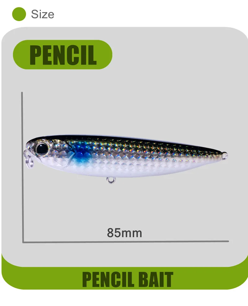 Detalle del anzuelo triple del stickbait